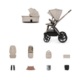 Venicci Upline 3 Pushchair Bundle with Accessories - Pebble