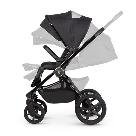 Venicci Upline 2 Travel System with Accessories and Tiago Car Seat - All Black