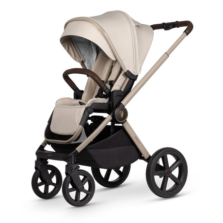 Venicci Upline 2 Travel System with Accessories, Tiago Car Seat & ISOFIX Base - Stone Beige