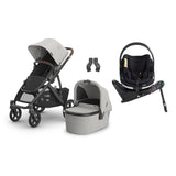 UPPAbaby VISTA V3 Travel System with BeSafe Go Beyond Car Seat and ISOFIX Base - Savannah