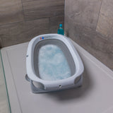Vital Baby Foldable Compact Baby Bath - White & Grey
