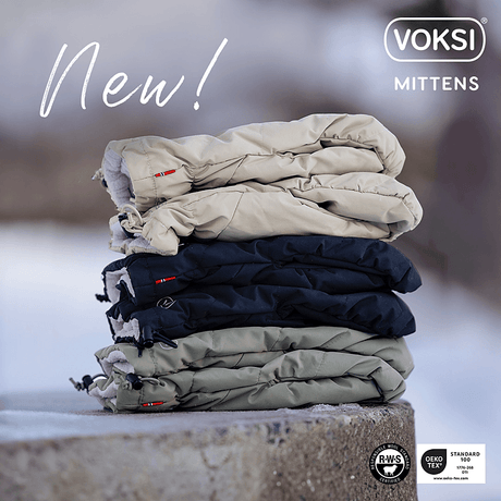 Voksi Pushchair Mittens - Meadow Green