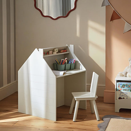 CuddleCo Storage Desk/Easel & Chair - House