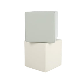 CuddleCo Soft Play Cubes 2pc - Sea Salt/Pebble