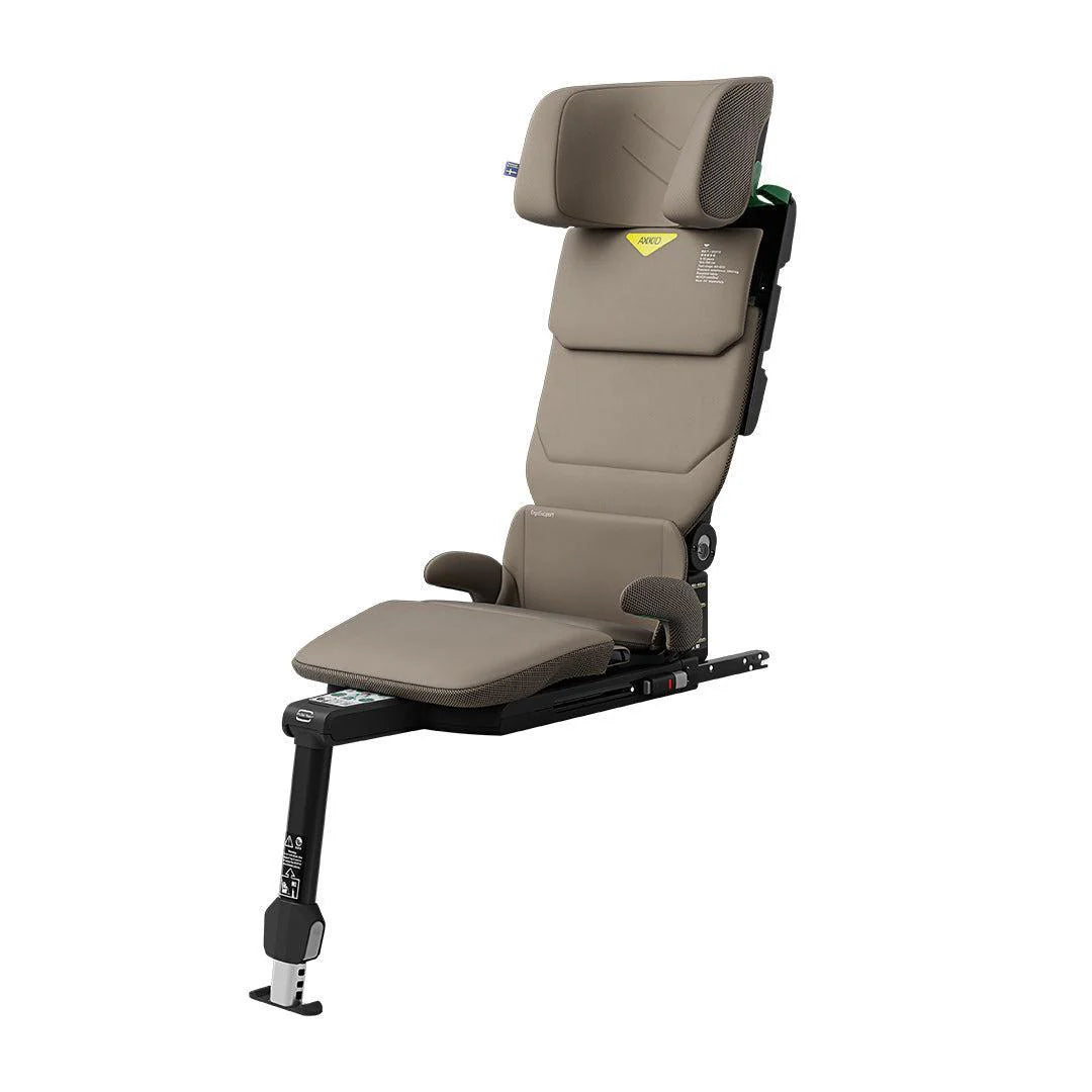 Axkid UP High Back Booster with Footrest - Driftwood Beige