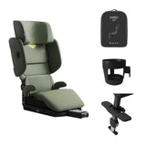 Axkid UP High Back Booster with Accessories - Nordic Bloom Green