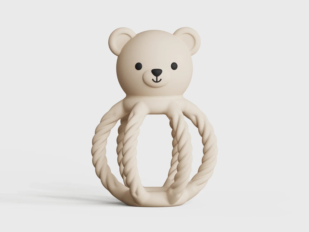 Chewies Silicone Bear Teething Toy & Rattle