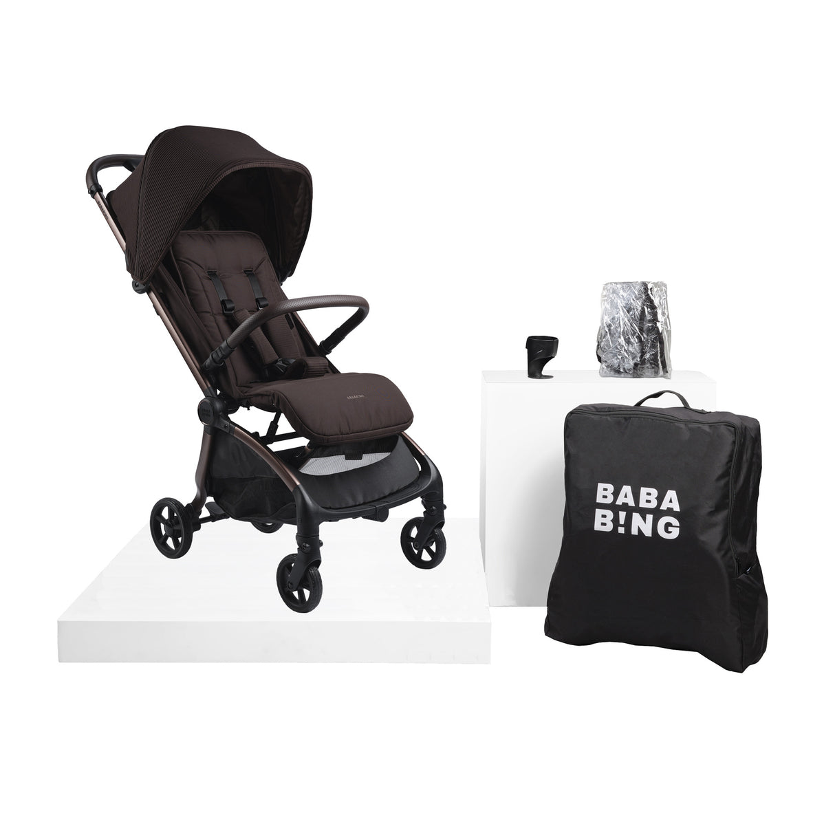 Bababing Imi Compact Stroller - Kofe 1