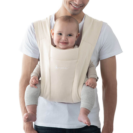 ergobaby Embrace Soft & Snug Knit Baby Carrier - Cream