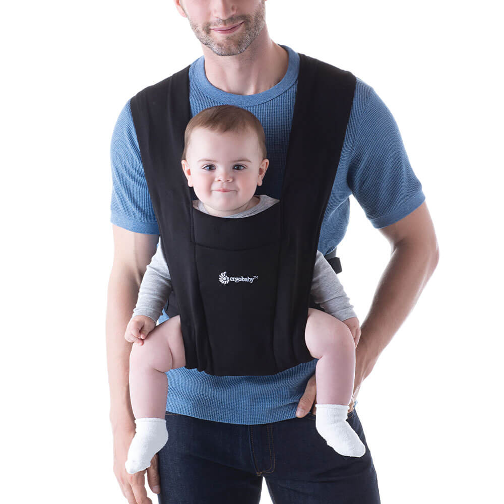 ergobaby Embrace Soft & Snug Knit Baby Carrier - Pure Black