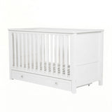 Bebe & Beyond Cot Bed & Dresser 2 Piece Nursery Furniture Set - White 11