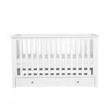 Bebe & Beyond Cot Bed & Dresser 2 Piece Nursery Furniture Set - White 13