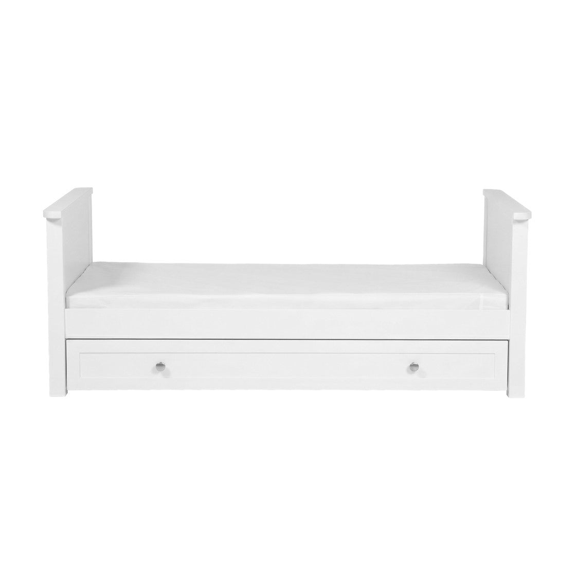 Bebe & Beyond Cot Bed & Dresser 2 Piece Nursery Furniture Set - White 19