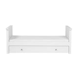 Bebe & Beyond Cot Bed & Dresser 2 Piece Nursery Furniture Set - White 19