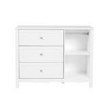 Bebe & Beyond Cot Bed & Dresser 2 Piece Nursery Furniture Set - White 24
