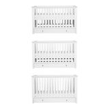 Bebe & Beyond Cot Bed & Dresser 2 Piece Nursery Furniture Set - White 6