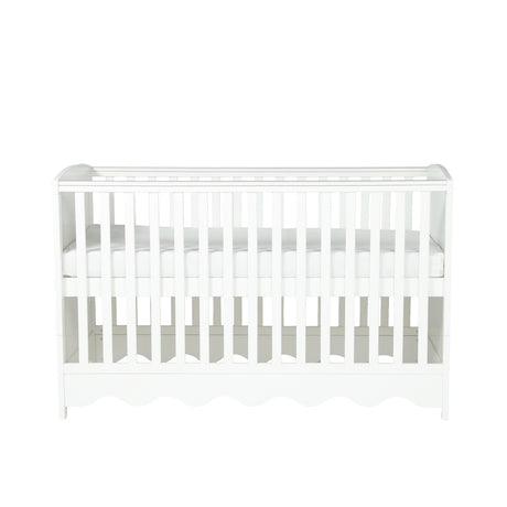 Bebe & Beyond Cot Bed & Dresser Two Piece Room Set - White 10