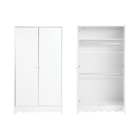 Bebe & Beyond Cot Bed, Dresser & Wardrobe Three Piece Room Set – White 9