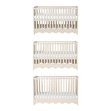Bebe & Beyond Dancer Cot Bed, Dresser & Wardrobe 3 Piece Nursery Furniture Set - Cashmere 6