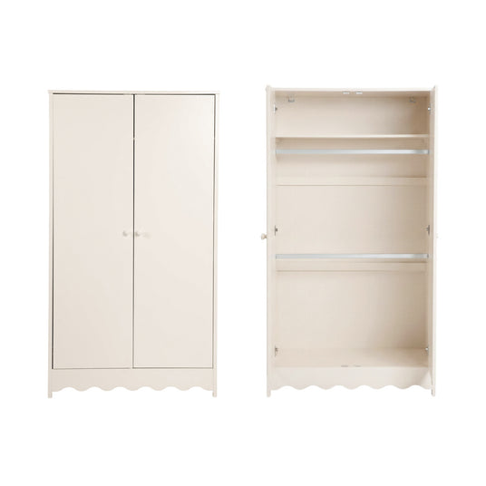 Bebe & Beyond Dancer Cot Bed, Dresser & Wardrobe 3 Piece Nursery Furniture Set - Cashmere 9