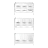 Bebe & Beyond Dreamer Cot Bed & Changer Two Piece Nursery Furniture Set - White 5