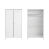 Bebe & Beyond Dreamer Cot Bed, Wardrobe & Changer Three Piece Nursery Furniture Set - White 4