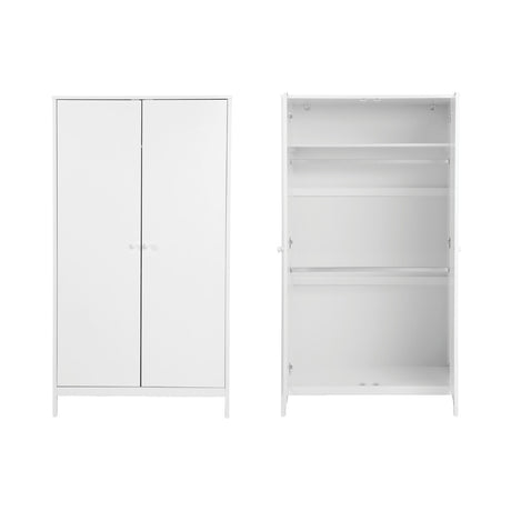 Bebe & Beyond Dreamer Cot Bed, Wardrobe & Changer Three Piece Nursery Furniture Set - White 4
