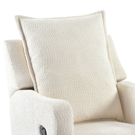Bebe & Beyond Nestler 360 Reclining Nursing Chair - Off White Boucle 10