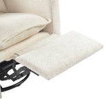 Bebe & Beyond Nestler 360 Reclining Nursing Chair - Off White Boucle 11