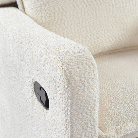 Bebe & Beyond Nestler 360 Reclining Nursing Chair - Off White Boucle 13