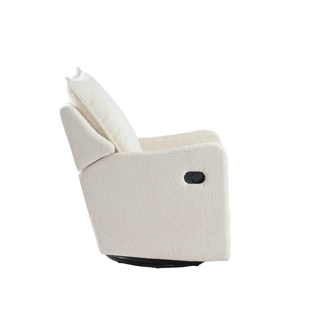Bebe & Beyond Nestler 360 Reclining Nursing Chair - Off White Boucle 6