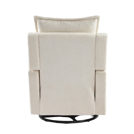 Bebe & Beyond Nestler 360 Reclining Nursing Chair - Off White Boucle 7