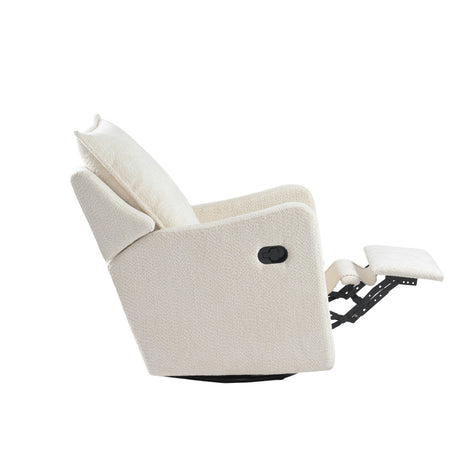 Bebe & Beyond Nestler 360 Reclining Nursing Chair - Off White Boucle 9