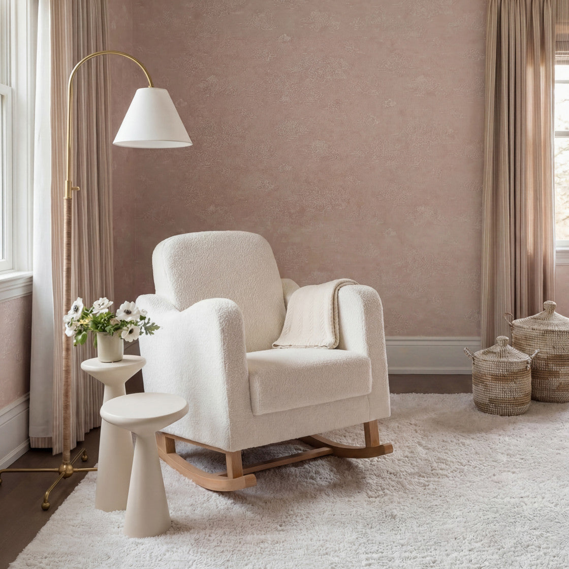 Bebe & Beyond Soother Nursing Chair - Off White Boucle 2