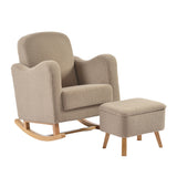 Bebe & Beyond Soother Nursing Chair & Stool - Biscuit Ted 1