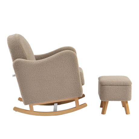 Bebe & Beyond Soother Nursing Chair & Stool - Biscuit Ted 5