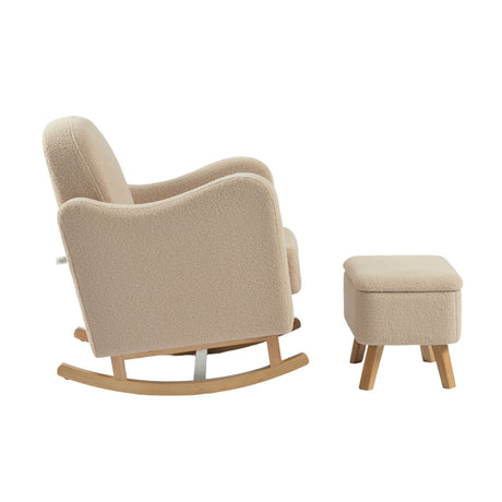 Bebe & Beyond Soother Nursing Chair & Stool - Oat Ted 5