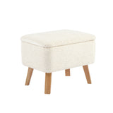 Bebe & Beyond Soother Nursing Chair & Stool - Off White Boucle 6