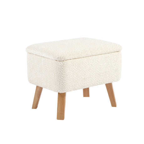 Bebe & Beyond Soother Nursing Chair & Stool - Off White Boucle 6