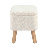 Bebe & Beyond Soother Nursing Chair & Stool - Off White Boucle 8