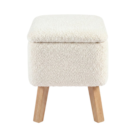 Bebe & Beyond Soother Nursing Chair & Stool - Off White Boucle 8