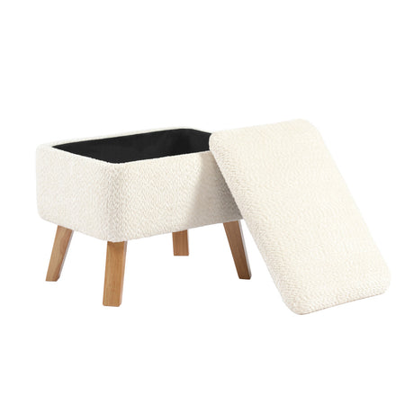 Bebe & Beyond Soother Nursing Chair & Stool - Off White Boucle 9