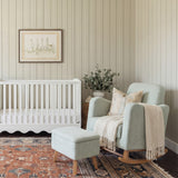 Bebe & Beyond Soother Nursing Chair & Stool - Sage Boucle 2