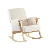 Bebe & Beyond Storyteller Nursing Chair - Off White Ted 1
