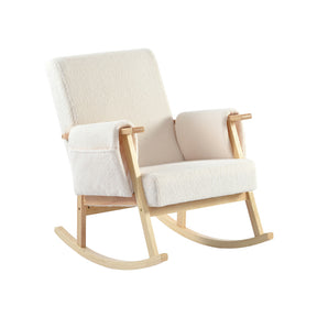 Bebe & Beyond Storyteller Nursing Chair - Off White Ted 1
