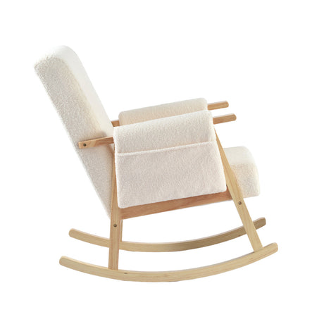 Bebe & Beyond Storyteller Nursing Chair - Off White Ted 4