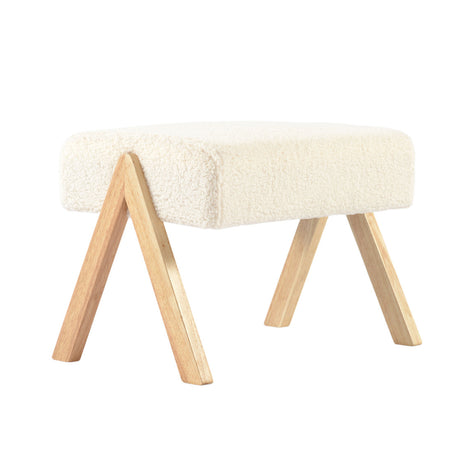 Bebe & Beyond Storyteller Nursing Chair & Stool - Off White 6