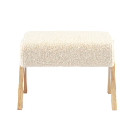 Bebe & Beyond Storyteller Nursing Chair & Stool - Off White 7