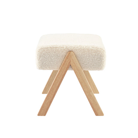 Bebe & Beyond Storyteller Nursing Chair & Stool - Off White 8