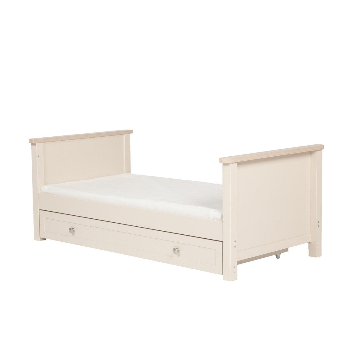 Bebe & Beyond Wandered Cot Bed & Dresser 2 Piece Nursery Furniture Set - Cashmere & Oak 18